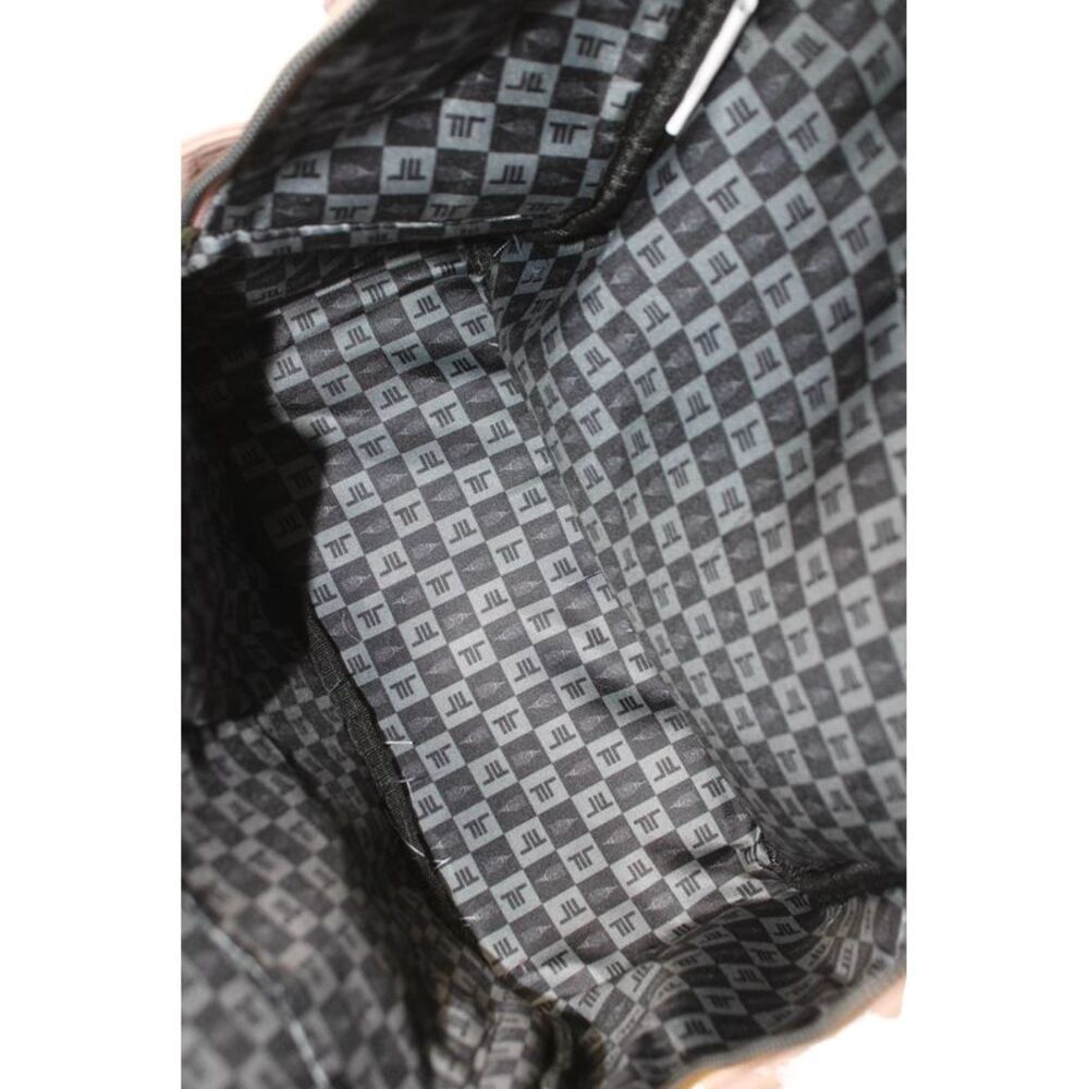 London Fog Womens Quilted Zippered Backpack Handbag Purple - Picture 6 of 7